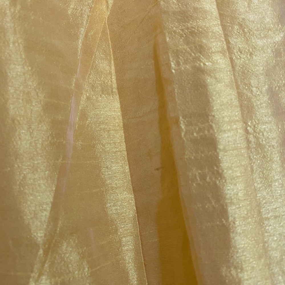 Yellow Indian Lehenga Skirt - Size XL - Adjustable Waist - Picture 8 of 9